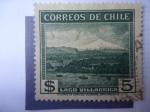 Stamps Chile -  Lago Villarrica o Mallolafquén (en Villarica y Pucón) Correo Aéreo Tipo 1934