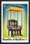 Stamps : Asia : Maldives :  Royal throne