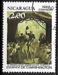 Stamps : America : Nicaragua :  250th Aniversary of George Washington