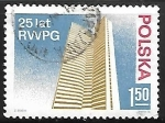 Stamps Poland -  Comecon Building, Moscow