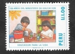 Stamps Peru -  874 - 150 Anivº del Ministerio de Educación, Educación para la vida 