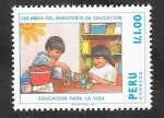 Sellos de America - Per -  874 - 150 Anivº del Ministerio de Educación, Educación para la vida 