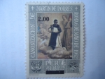 Sellos de America - Per -  Canonización del Fraile Peruano Martín Porres Velázquez (1579-1639) Roma 06-05-1962