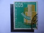 Sellos de America - Venezuela -  Censo Nacional 1960 - Edificios y Personas.