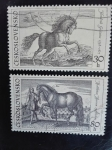 Stamps Czechoslovakia -  Caballos