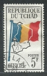 Stamps : Africa : Chad :  Bandera Nacional