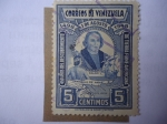 Stamps Venezuela -  450 Años del Descubrimiento de Tierra Firme Americana 1492-1948 - Cristóbal Colón.