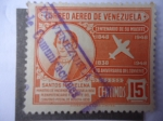Stamps Venezuela -  Santos Michelena (1797-1848) Centenario de su Muerte 1848-1948 