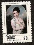 Stamps Poland -  Pintura - Malarz Nieznany - Retrato