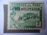 Stamps Peru -  Protección a la Infancia:Colonia Infantil de Vacaciones -Distrito de Ancón (Sello Habilitada)