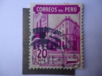 Stamps Peru -  El Banco Industrial del Perú - Ley 7695