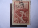 Stamps Argentina -  Puente del Inca - Monumento Natural en la Provincia de Mendoza.