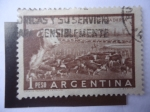 Sellos de America - Argentina -  Ganadería - Rodeo - Bienes Semovientes