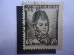 Stamps Argentina -  Bernardo O´Higgins (1776-1842)