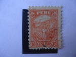 Stamps Peru -  Recursos Naturales del Perú - Ingenio y Plantación de Caña de Azúcar.