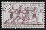Sellos de Europa - Checoslovaquia -  Marathon race, Kosice, 1956