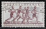 Stamps Czechoslovakia -  Marathon race, Kosice, 1956