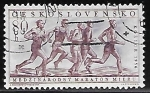 Sellos de Europa - Checoslovaquia -  Marathon race, Kosice, 1956