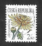 Stamps : Europe : Czech_Republic :  606 - Flor crisantemo