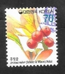 Stamps South Korea -  2400 - Fruta, arctous ruber