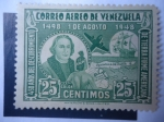 Sellos de America - Venezuela -  450 Cristóbal Colón - Años del Descubrimiento de Tierra Firme Americana 1492-1948 - Cristóbal Colón.