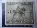 Stamps Venezuela -  EE.UU.de Venezuela - Simón Bolivar-traslado de la Estatua del Libertador en Nueva York 19 de Abril 1