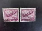 Sellos de Asia - India -  Avion