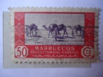 Stamps Spain -   Ed: 285 - Marruecos Español - Caravana de Dromedarios (Camelus dromedarius) 
