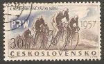Stamps Czechoslovakia -  900 - Vuelta ciclista de la Paz