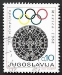 Sellos de Europa - Yugoslavia -  1198 - Olimpiadas de México