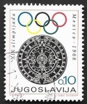 Sellos del Mundo : Europa : Yugoslavia : 1198 - Olimpiadas de México