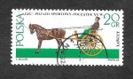 Stamps : Europe : Poland :  1378 - Carruajes tirados por Caballos