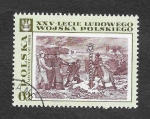 Stamps Poland -  1616 - 25º Anviersario del Ejercito Popular Polaco (Pintura)