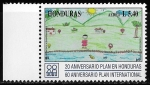 Stamps Honduras -  60º aniversario del plan internacional y 20 del plan nacional