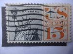 Sellos de America - Estados Unidos -  Estatua de la Libertad - Correo Aéreo 1952-1967