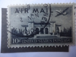 Stamps United States -  Edificio:Unión Pan-Americana en Washington D.C(1910) ó Casa de las Américas (OEA)-Correo aéreo 1941-