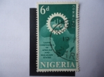 Stamps : Africa : Nigeria :  Conferencia en la Ciudad de Lagos de África y Estados Malgaches (Madagascar)