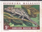 Stamps : Africa : Madagascar :  CAMALEÓN 