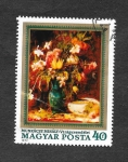 Stamps Hungary -  2478 - Flores de Pintores Húngaros