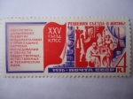 Stamps Russia -  Ciencia y tecnología - 25°Congreso del Partido Comunista-Unión Soviética.URSS