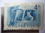 Stamps Hungary -  Conductor del Autobús - Trabajadores Húngaros.