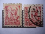 Stamps Spain -  Ed:823 y 823A - Reina Isabel la Católica. 