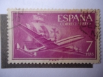 Sellos de Europa - Espa�a -  Ed:1178 - Super Constellation y la Carabela Santa María. 