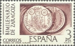 Stamps Spain -  ESPAÑA 1976 2319 Sello Nuevo Bimilenario De Zaragoza Moneda de Cesar Augusto