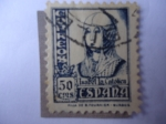 Stamps Spain -  Ed:825 - Isabel la Católica /Con la Inscripción: Hija de B.Fournier Burgos.
