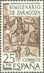 Stamps Spain -  ESPAÑA 1976 2321 Sello Nuevo Bimilenario De Zaragoza Mosaico de Orfeo