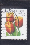 Stamps Belgium -  FLORES- TULIPANES
