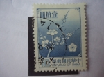 Sellos de Asia - China -  Flor Nacional - Flores de Ciruelo - China-Taiwán.
