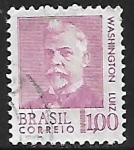 Stamps Brazil -  Washington Luiz Pereira de Souza (1869-1957)