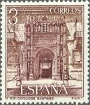 Stamps Spain -  ESPAÑA 1976 2336 Sello Nuevo Serie Turistica Paradores Nacionales Hostal Reyes Catolicos Santiago Co